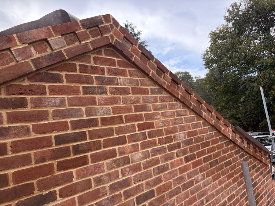 Gable end brickwork